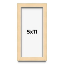5x11 In Frame Beige Real Wood Picture Frame Width 0.75 inches | Interior Frame Depth 0.5 inches |