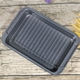 thumbnail image 4 of Roasting Pan with Grid Rack Set Non-Stick Rectangular Dish Cake Bread Baking Mold DIY BBQ Bakeware, 4 of 10