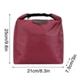 thumbnail image 5 of Insulated Lunch Bag, Small Cool Bag with Zip, Mini Cool Box for Work, School, Outdoor Picnic, Reusable Thermal Lunch Bag, 5 of 10