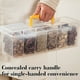 thumbnail image 4 of Spice Storage Box | Food Grade Plastic | Yellow | Kitchen Cabinet Organizer | Portable Handheld Seasoning Container | Sealed Moisture Proof | 13.58x3.70x4.72 in | 1 Pc, 4 of 6