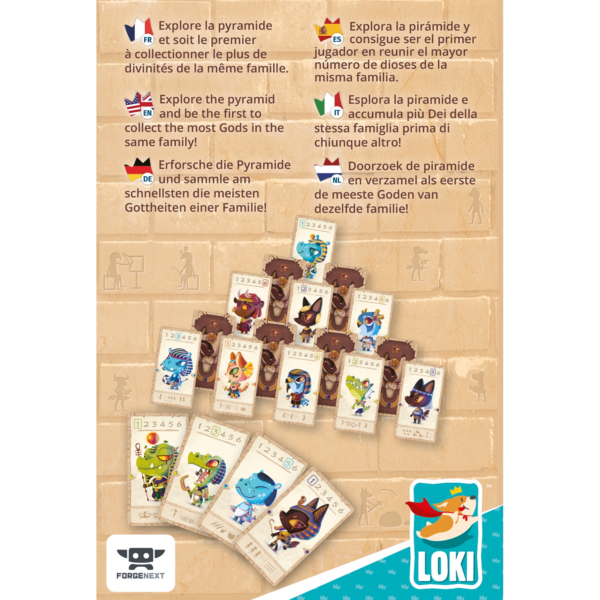 Hâpy Families - Collecting Game, Pyramid Themed, Kids & Family, Ages 5+, 2-4 Players, 10 Min