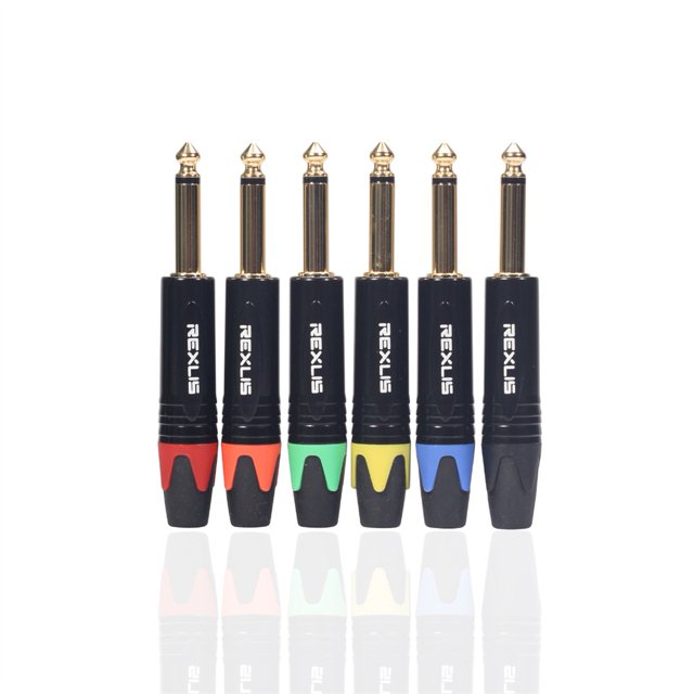 6.35Mm Male 1/4 Inch Microphone Audio Cable Connector Blue Shenzhuyue