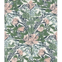 By Dylan M Moody June Blooms Soft Peel & Stick Wallpaper