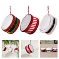 thumbnail image 2 of 4PCS Festive Drum Tree Decorations, Soft Fabric Foam Ornaments for Christmas Home Holiday, 2 of 9