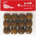 thumbnail image 2 of Hair Shell Wood Beads Black 12pcs, 2 of 2