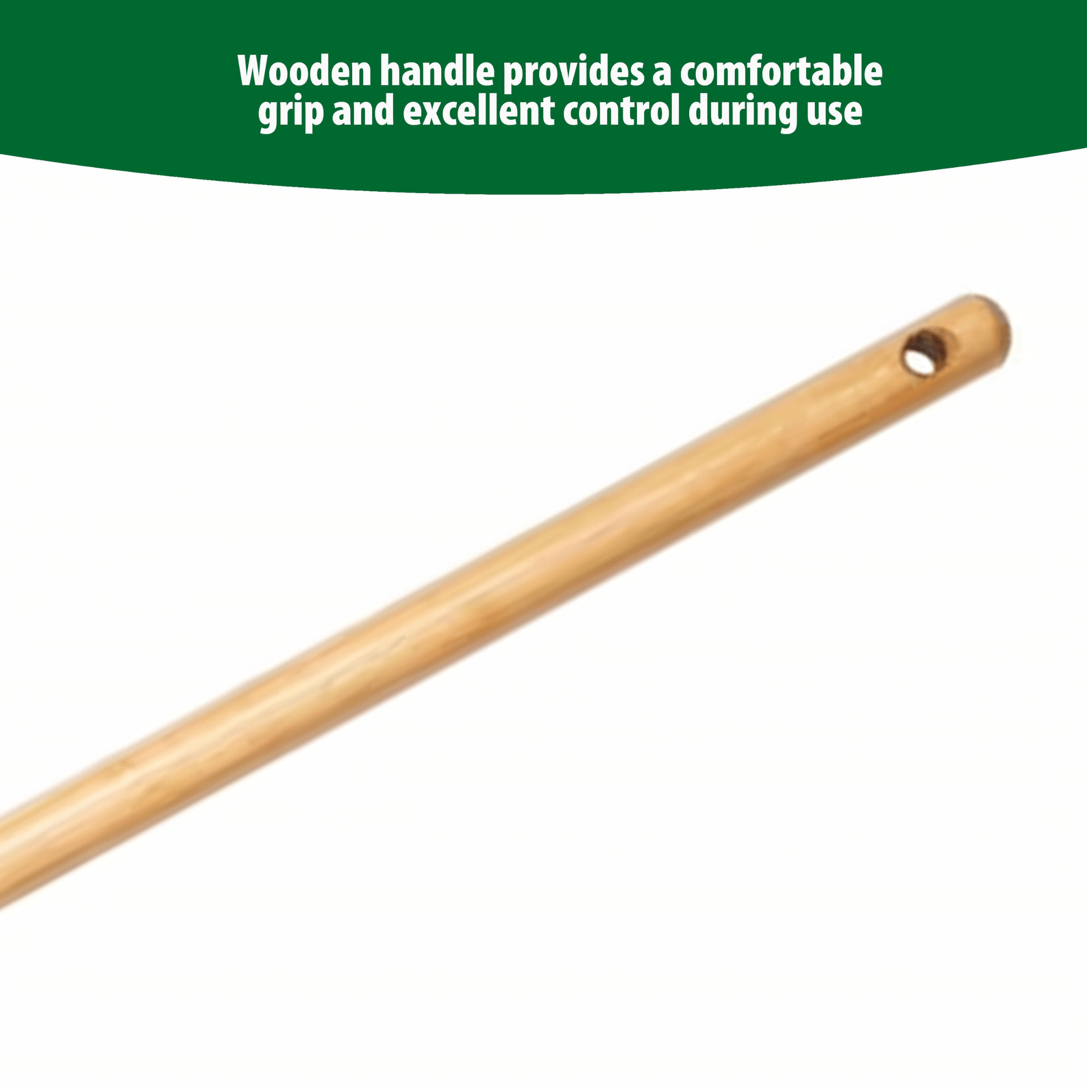 Expert Gardener 8-Inch Wood and Poly Leaf Rake photo 4