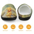thumbnail image 5 of Kids Winnie The Pooh Slippers Boys Girls Non-Slip Fuzzy House Slippers Warm Soft Plush Winter House Shoes Slip-On Shoes, 5 of 7
