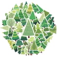 thumbnail image 2 of 35pcs Green Tree Stickers Nature Christmas Stickers Cute Decals for Notebooks Suitcase Fridge, 2 of 9