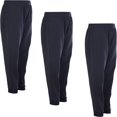 thumbnail image 1 of CHUANK Garçons Jeunes Joggeurs en Molleton Chaud Taille Élastique Pantalons de Survêtement 3 Pack, 1 of 9