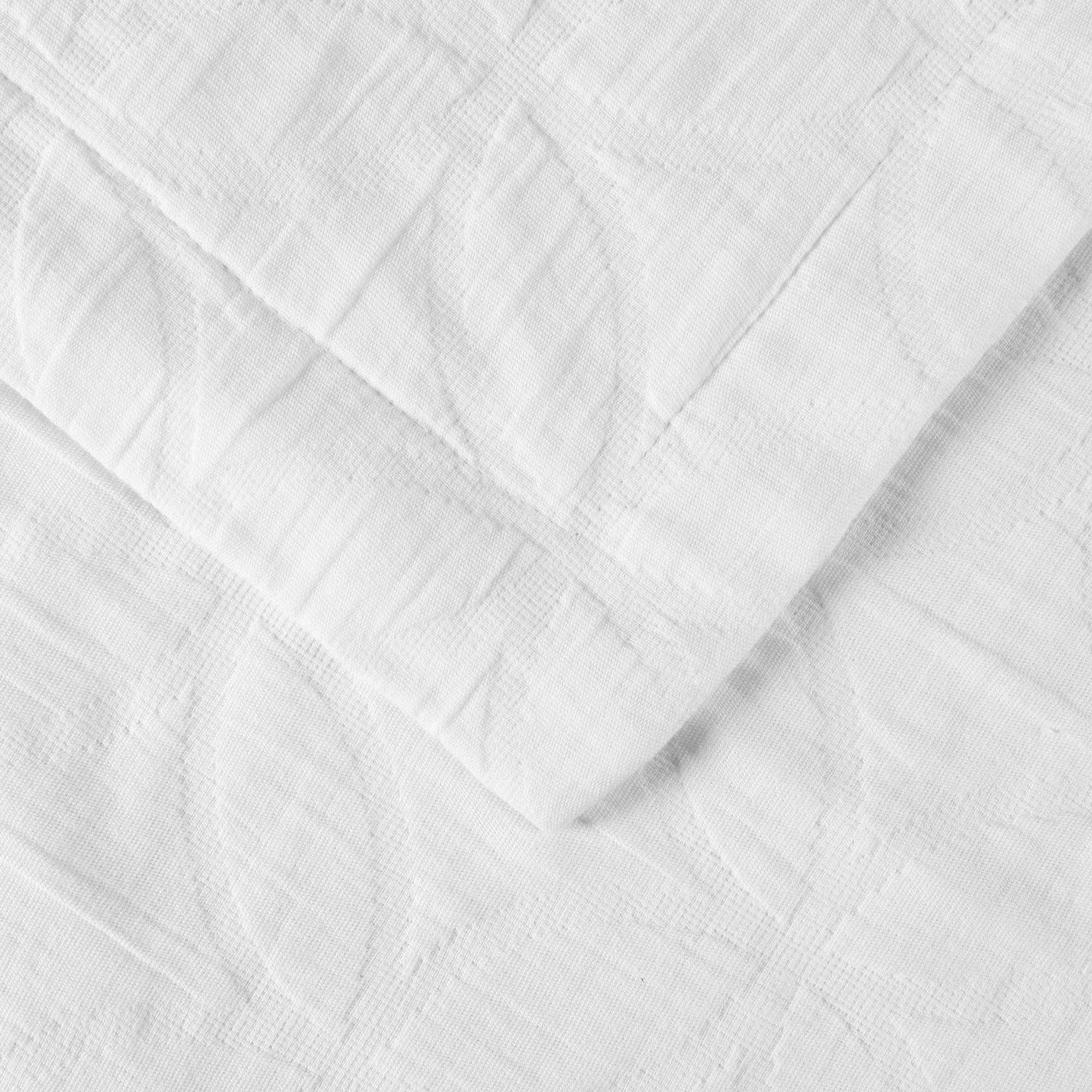 Superior 3-Piece Serenity Cotton Matelasse Line Bedspread Set, Oversized Bedspreads, Full, White