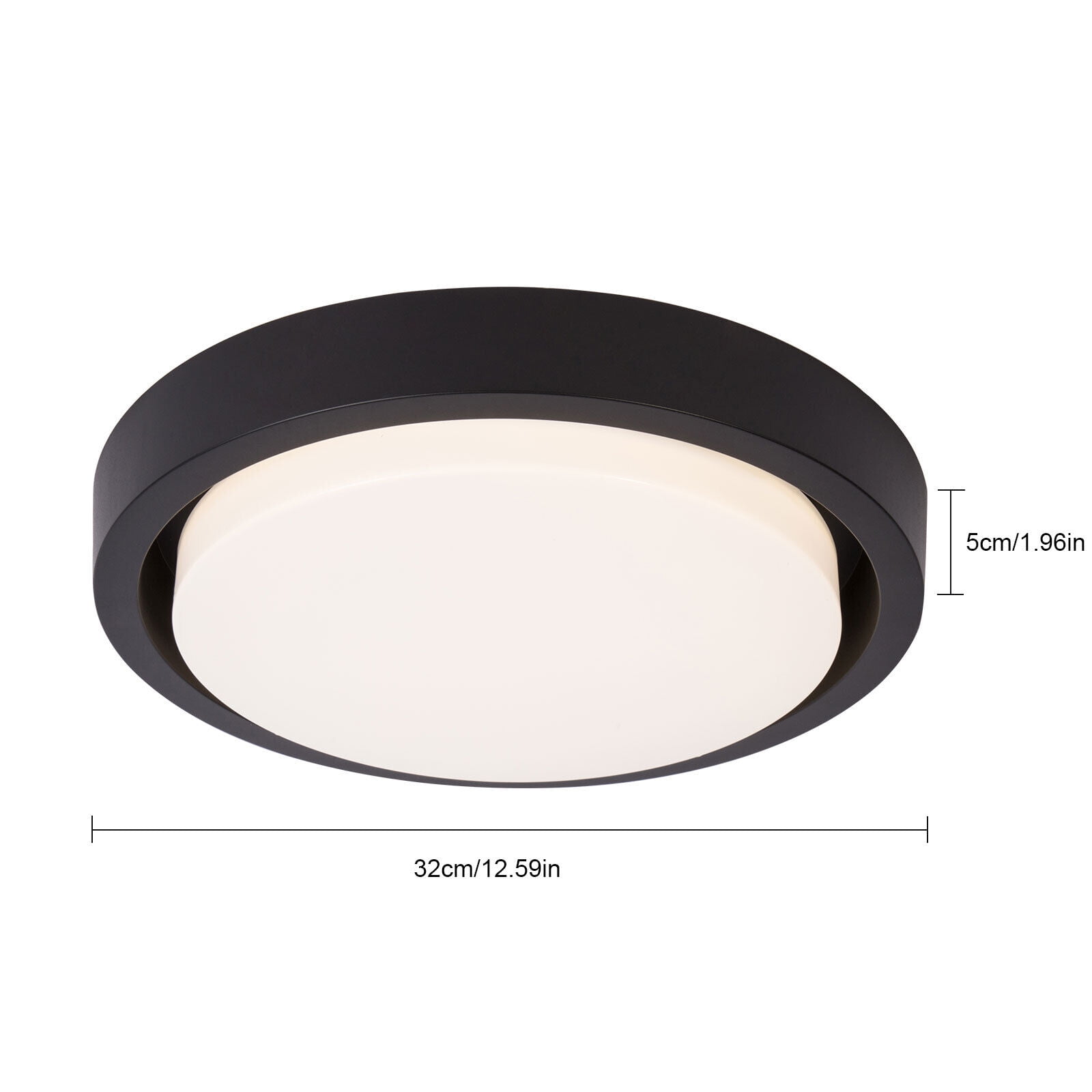 MONIPA Flush Mount Ceiling Light 18W Equivalent LED Ceiling Light Fixture 4000K Modern Ceiling Lamp for Bathroom Hallway
