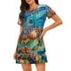 thumbnail image 1 of Fotbe Sea World Bata de Dormir para Mujer con Estampado, Camisón de Algodón de Manga Corta, Ropa de Dormir Casual, 1 of 6