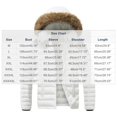 thumbnail image 3 of Ceisia Men Thick Fleece Lined Warm Winter Puffer Coat With Hood Casual Outerwear White L Gift, 3 of 4
