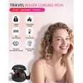 thumbnail image 4 of Mini Hair Waver for Short Hair with 0.4-Inch Ceramic Barrels, Travel Crimper, Small, 4 of 8