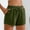 Army Green, variant on ZZwxWA Cotton Shorts for Women Elastic Waist Drawstring Casual Shorts Loose Fit Cute Summer Beach Shorts with 2 Pockets