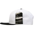 thumbnail image 2 of Solid Cotton Snapback Flat Brim Baseball Cap Adjustable Classic 6 Panel Hat, 2 of 3