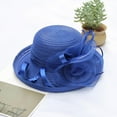 thumbnail image 2 of Derby Hats for Women: Women Church Hats, Summer Travel Wedding Church Fascinator Flower Hat, Tea Party Hat, 2 of 9