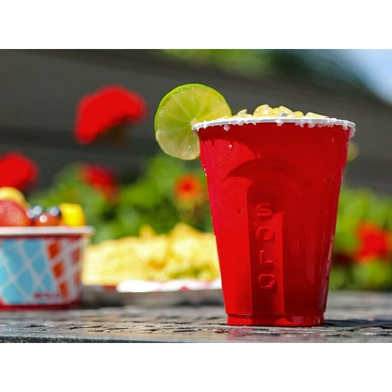 12oz Reusable Cocktail Cups | Red Cocktail Cups