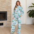 thumbnail image 4 of Xixirimido Sea Turtle Starfish Blue Print Lounge Sets for Women Sweatsuits for Fall Winter 2 Piece Outfits Long Sleeve Sweatshirt Wide Leg Sweatpants Tracksuit Matching Set, Small, 4 of 7