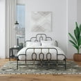 thumbnail image 2 of Novogratz Boutique Olivia Metal Bed, Queen Size Frame, Black and Gold, 2 of 17