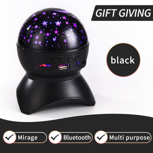 Luz de noche de estrella para dormitorio de niños, luz de noche de proyector de estrella para niños, 3-10 años Juguetes para niños Cumpleaños Regalos de Navidad para 3 4 5 6-10 años Niños Niñas Juguetes Edad 3-10 Niños Regalo Negro Ormromra ZJWJ843-2
