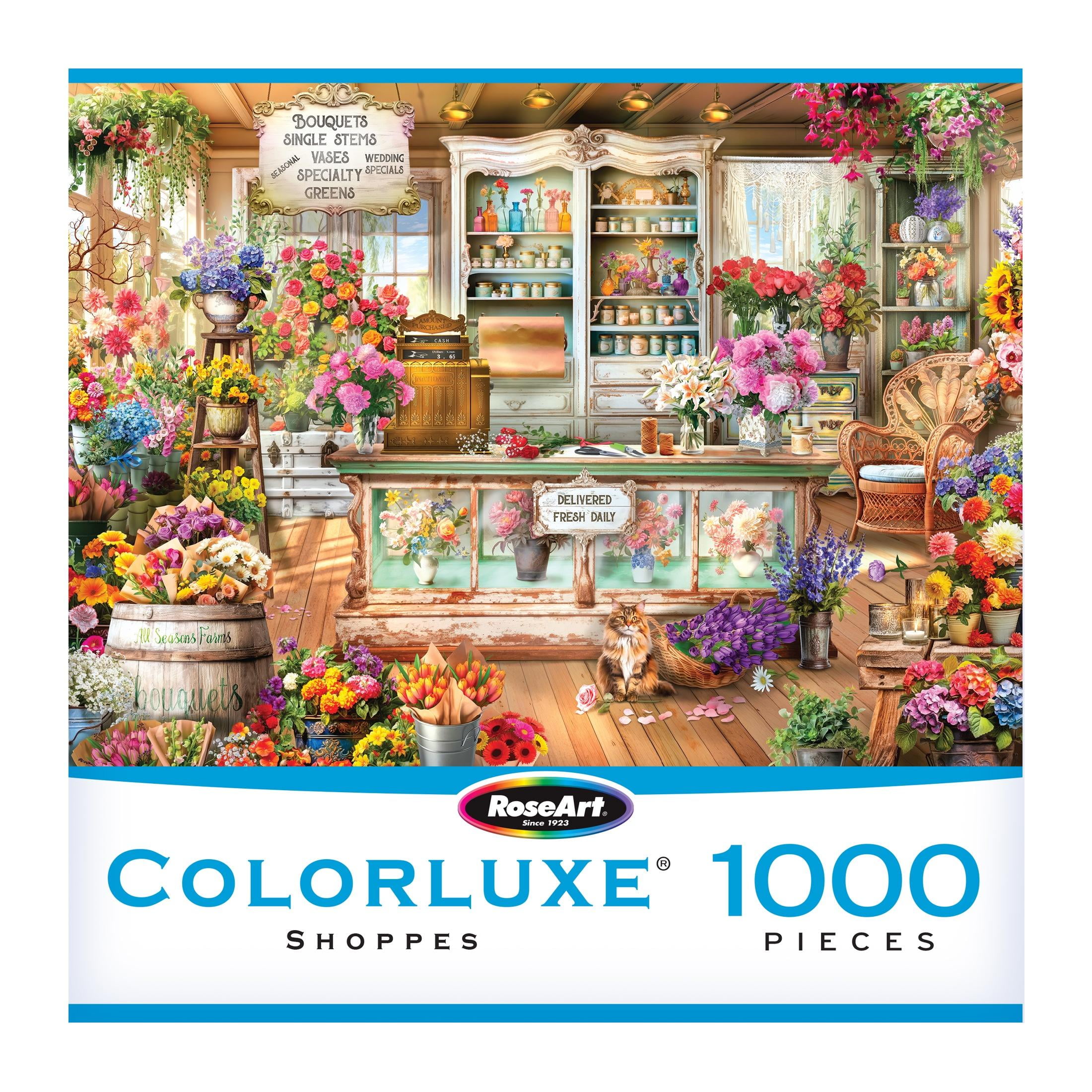 RoseArt Seasons Flower Shop 1000-Piece Jigsaw Puzzle - Walmart.com