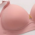 thumbnail image 6 of LYEAA Womens Bras No Underwire Push up Soft Everyday Bras Wireless Support Solid Lightly Lined Lift Sleep Bras Comfortable Wirefree Breathable Shaping Daily Bralette Pink S, 6 of 8