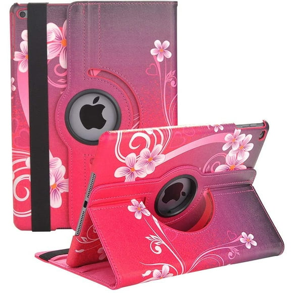 New iPad 9.7 inch 2018 2017/ iPad Air 2 Case - 360 Degree Rotating Stand Smart Cover Case with Auto Sleep Wake for Apple iPad 9.7" (6th Gen, 5th Gen)/iPad Air (Marble)