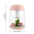 thumbnail image 2 of Humidificador de micro paisaje de 180 ml, luz nocturna colorida, fabricante de niebla USB, mini purificador de aire, humidificador de oficina en casa Speravity  JJ11120-02B, 2 of 6
