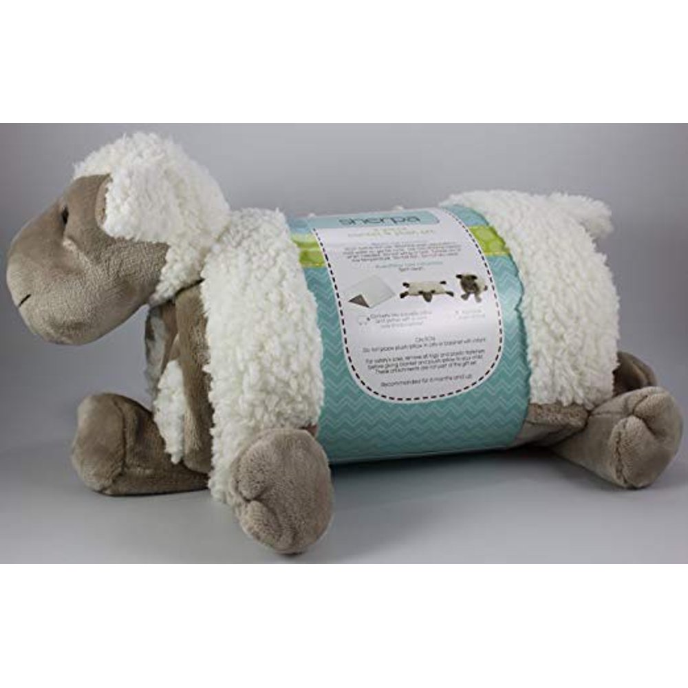 Little Miracles Sheep, 2 Piece Blanket Pillow Set, Snuggle Me Sherpa