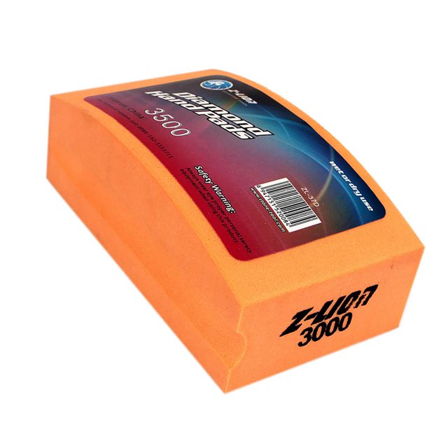 Almohadilla de bloques de lijado de resina para pulidor de mano de diamante de vidrio Pulido de fácil agarre naranja kusrkot Almohadilla de bloque de lijado