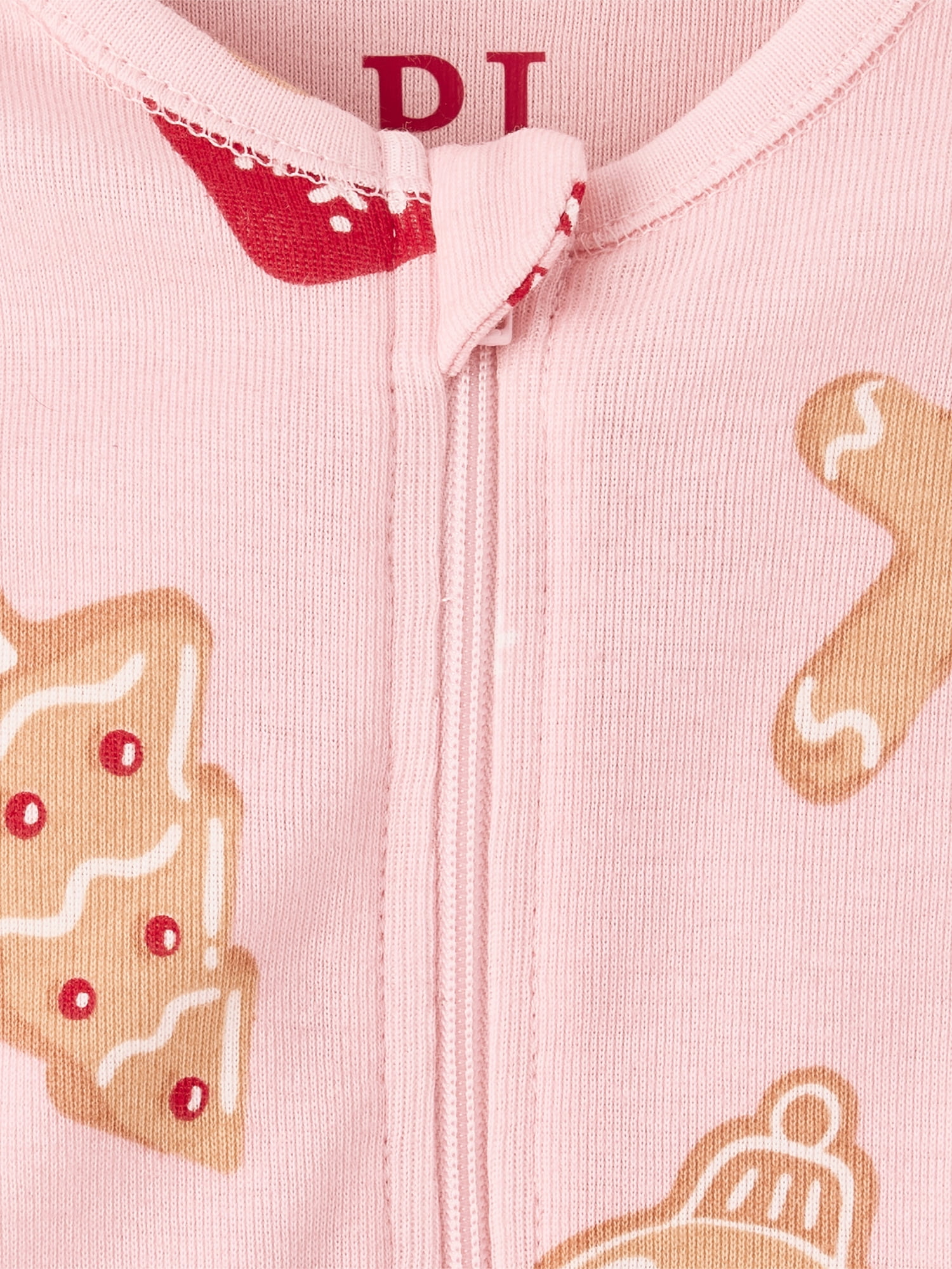 The Children's Place Baby And Toddler Girls Long Sleeve Gingerbread Snug Fit Footed PJs, Sizes NB-18M