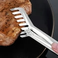 thumbnail image 4 of Stainless Steel Kitchen Spaghetti Tongs Food Serving Utensil with Secure Grip, 4 of 6