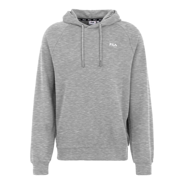 FILA Sudadera con capucha para hombre - BRAIVES raglan hoody, sudadera, capucha, manga larga, logo Gris M (Medium)