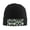 Black, variant on Gray Camouflage Print Winter Beanie Hats for Men Women Warm Cozy Knitted Cuffed Skull Cap Deep Heather