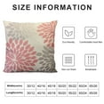 thumbnail image 5 of COMIO  Dahlia Flower Throw Pillow Case Cover Abstract Elegant Floral Petal Pink Grey and White Decorative Square Cushion Covers Standard Pillowcase Couch Sofa Bed Men/Women, 5 of 5