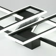 thumbnail image 5 of ANQIDI Dimmable Geometry Square Ceiling Light Modern Black Acrylic LED Chandelier for Bedroom, Living Room, 5 of 9