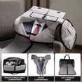 thumbnail image 3 of Convertible Garment Duffel Bag with Shoulder Strap, Foldable Duffle Bag for Men Women, 2-in-1 Hanging Suitcase Suit Travel Bag, Black - GB261, 3 of 9