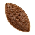 thumbnail image 1 of COM1950s Woven Storage Basket, Plastic Imitation Rattan Woven Basket for Fruits, Vegetables, Bread, Snacks, Versatile Tray for Countertop Organization, 1 of 8
