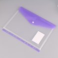 thumbnail image 1 of 11 Holes A4 Three-Dimensional Document Bag Transparent Frosted Student Exam Bag Storage Bag With Snaps And Labels, 1 of 4