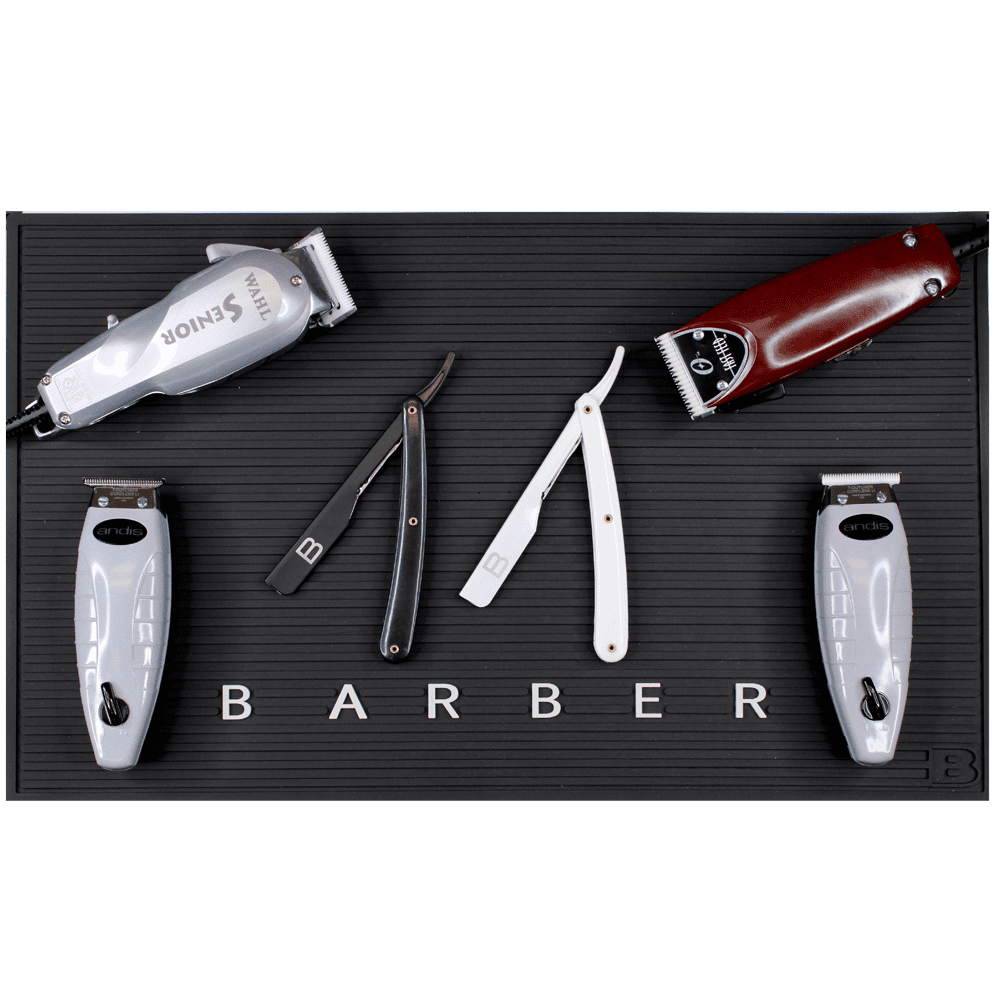 BRAYSON Large Nonslip Barber Work Station Mat For Clippers 19.5 x 11.5