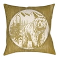 thumbnail image 2 of Artistic Weavers Lodge Cabin Bear Throw Pillow, 2 of 7