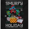 thumbnail image 2 of Ugly Christmas Pattern Smurfy Holiday Toddler Boy Girl T Shirt Infant Toddler Brisco Brands 12M, 2 of 6