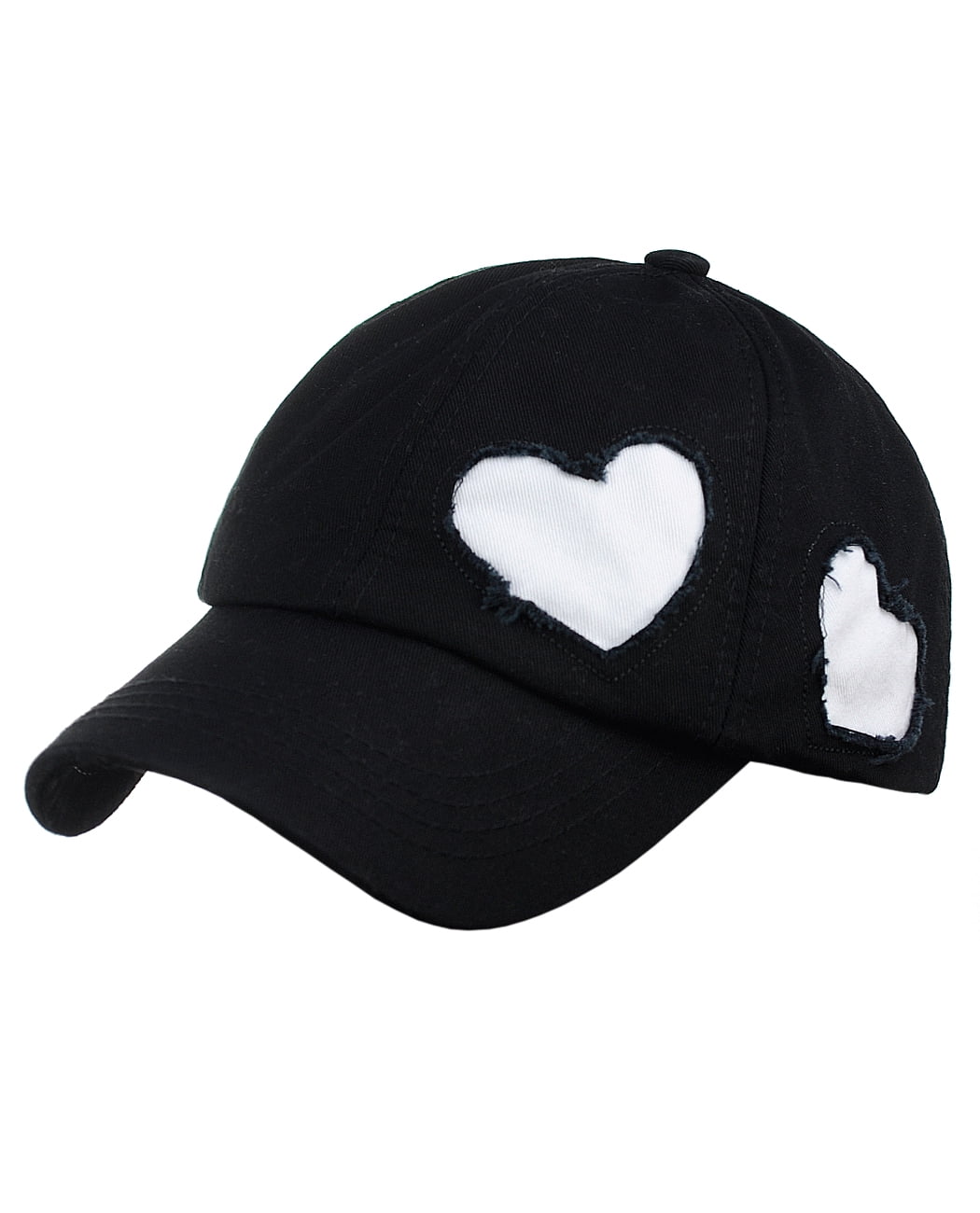 heart baseball cap