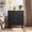 Black, variant on Kojooin Modern Recessed Bedside Table with 3 Drawers, White Compact Bedside Table, Suitable for Small Spaces, Slim Storage Cabinet, Suitable for Bedrooms, Living Rooms and Dormitories