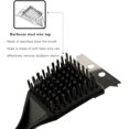 thumbnail image 3 of Barbecue Metal Cleaning Brush Stainless Steel Barbecue Wire Brush Metal Stainless Steel Barbecue Cleaning Brush Stainless Steel Bristle Brush With Scraper 2 Pieces, 3 of 5