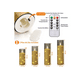 thumbnail image 2 of 5 Velas Eléctrica Led Control Remoto Sin Llama Impermeables Xtellar blanco, 2 of 4