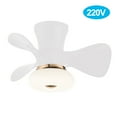 thumbnail image 1 of yeacher Fcmila FS0021 AC220V Ceiling Fan with Lighting with Remote Control Positive Negative Rotation 3-Color Light 6-Speed Wind LED Lighting for Bedroom Living Room Dining Room, 1 of 8
