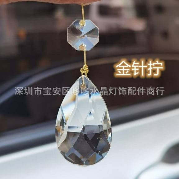 LYTMENT 15pcs Clear Teardrop Crystal Pendants For Ceiling Light Transparent Crystal Drops For Home Decor Light Decoration Diy Projects Supply