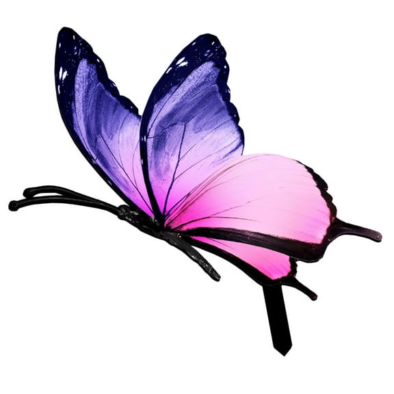 KAJNBN 1Pack 5.69X0.12X9.82in Multi Color Butterfly Stake for Decorative Garden Stakes